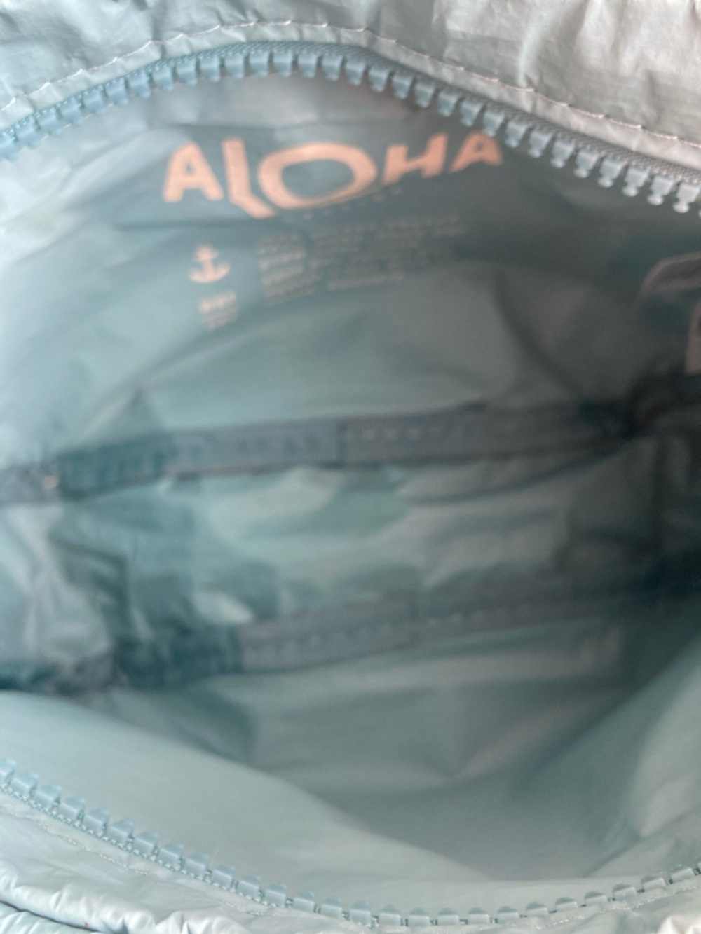 ALOHA Collection Teal Floral Crossbody with Cream Strap - Picture 2 of 4